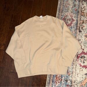 Nike Beige Crewneck Sweater